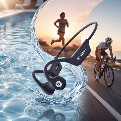AudioSonic Aqua – Wasserdichte Kopfhörer zum Schwimmen – Produktansicht 2