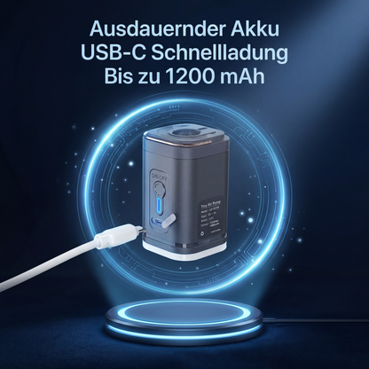 AeroPump Quad – Kabellose 4-in-1-Mini-Luftpumpe – Produktansicht 9