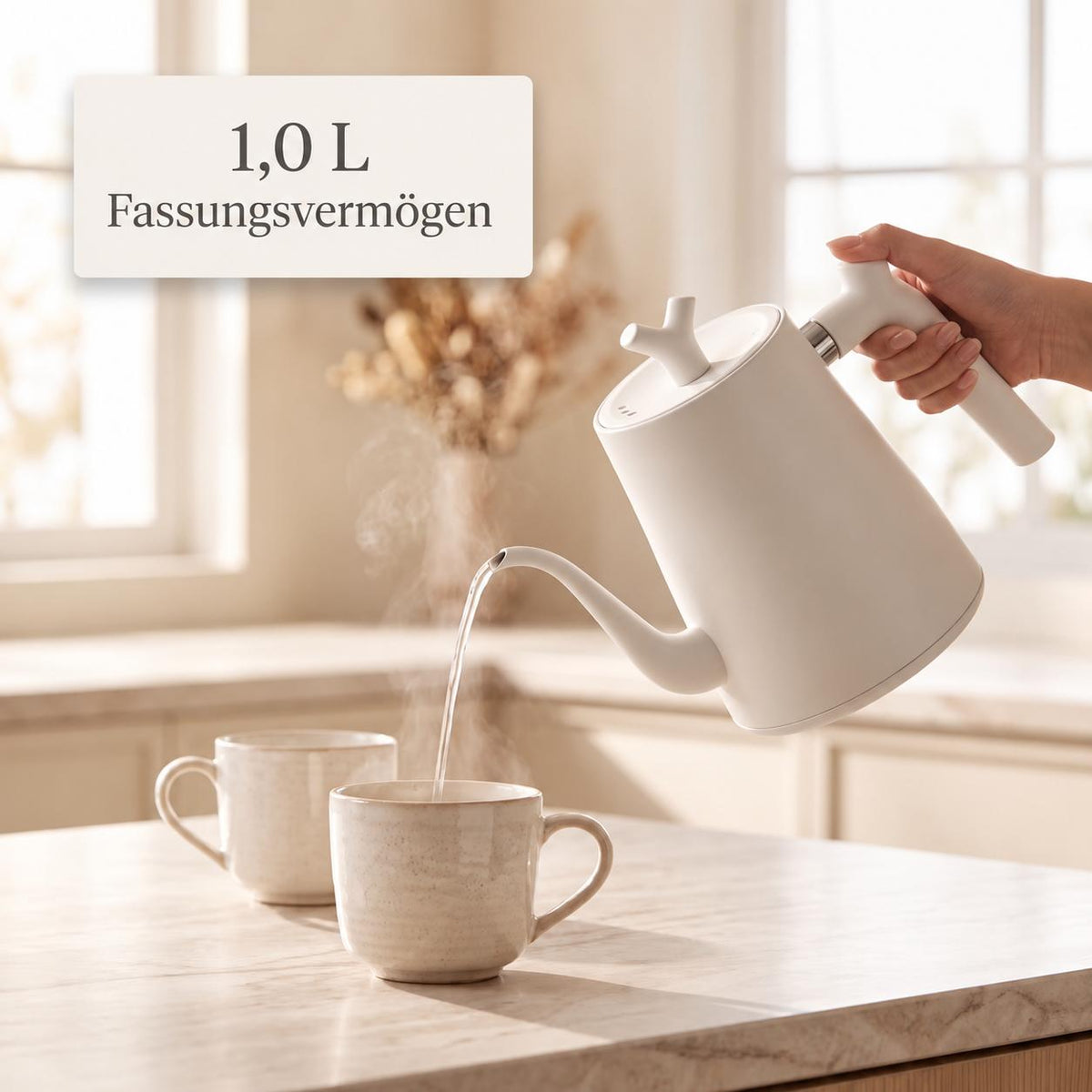 PourSense – Schwanenhals-Wasserkocher mit Temperaturregelung – Produktansicht 3